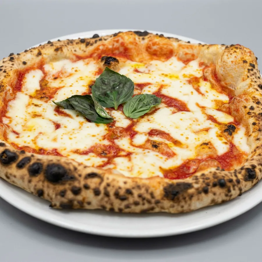 Pizza Margherita Premium con mozzarella de búfala